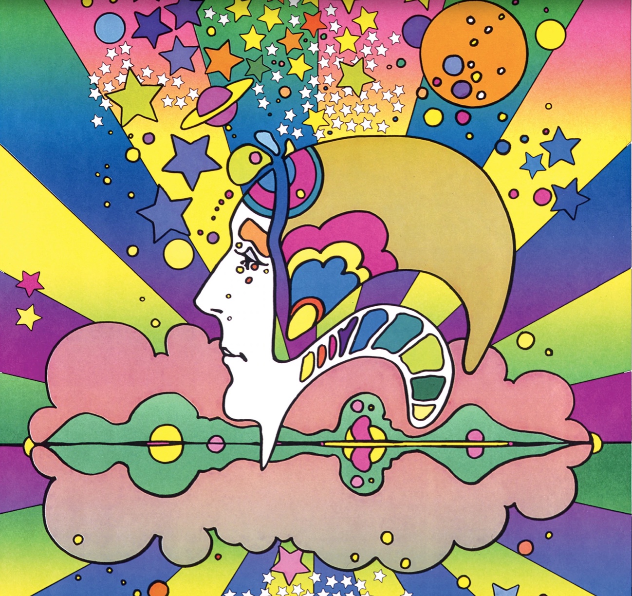 A Different Drummer by Peter Max - Courtesy