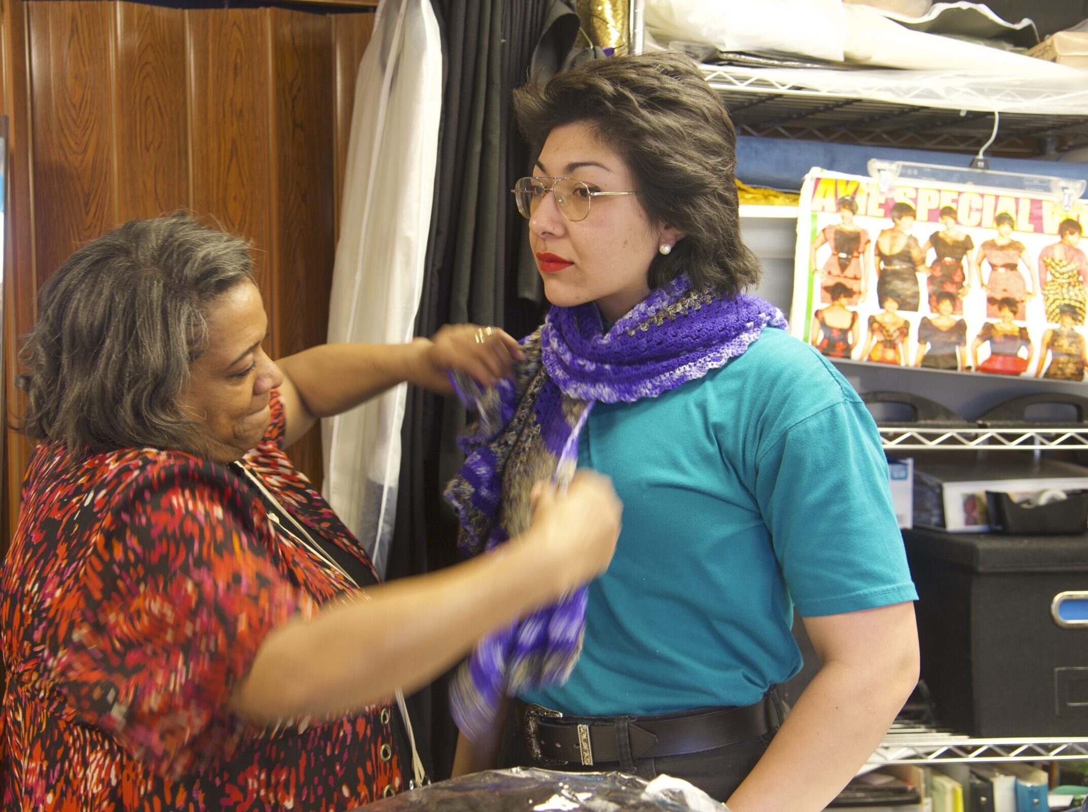 Teacher Tereva Adams with Mimi Blanchard - Photos by Donna Balancia