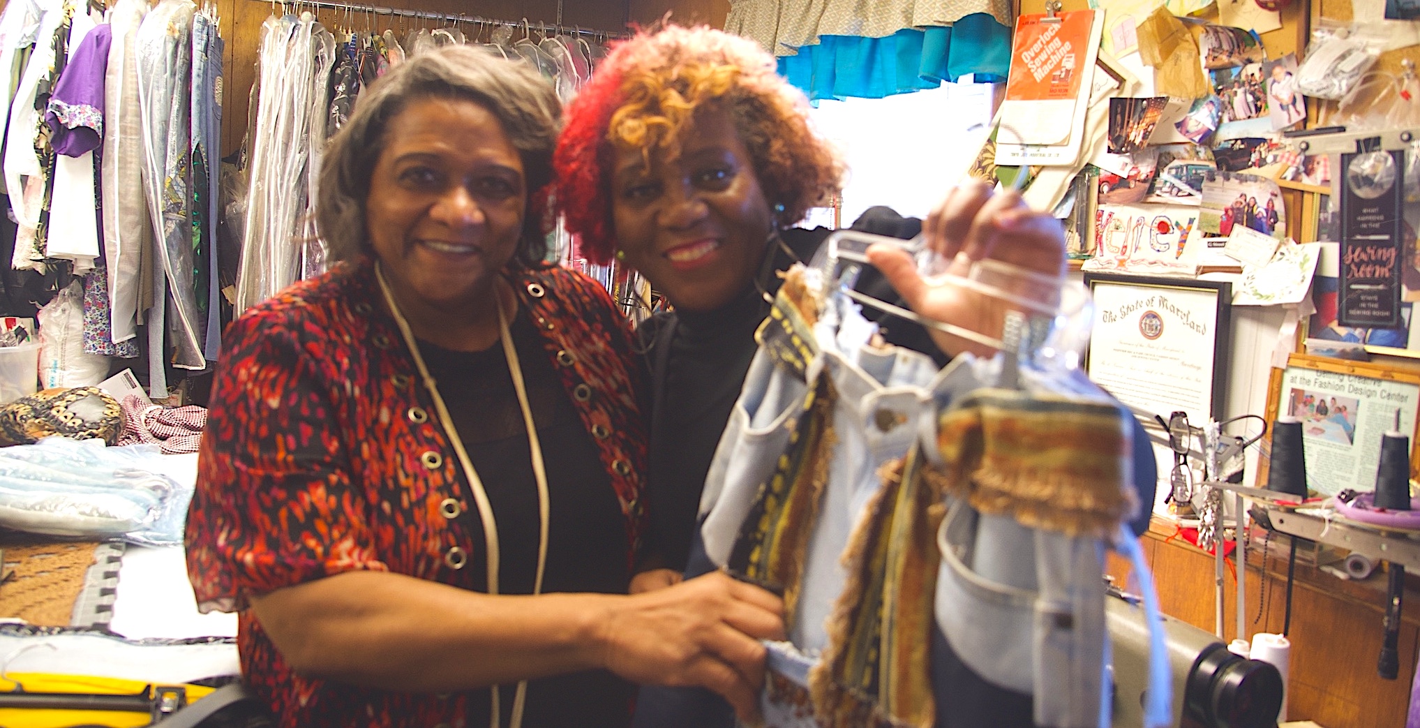 Teacher Tereva Adams, here with student Lawanda Muir, blends style with community - Photo (c) 2025 Donna Balancia